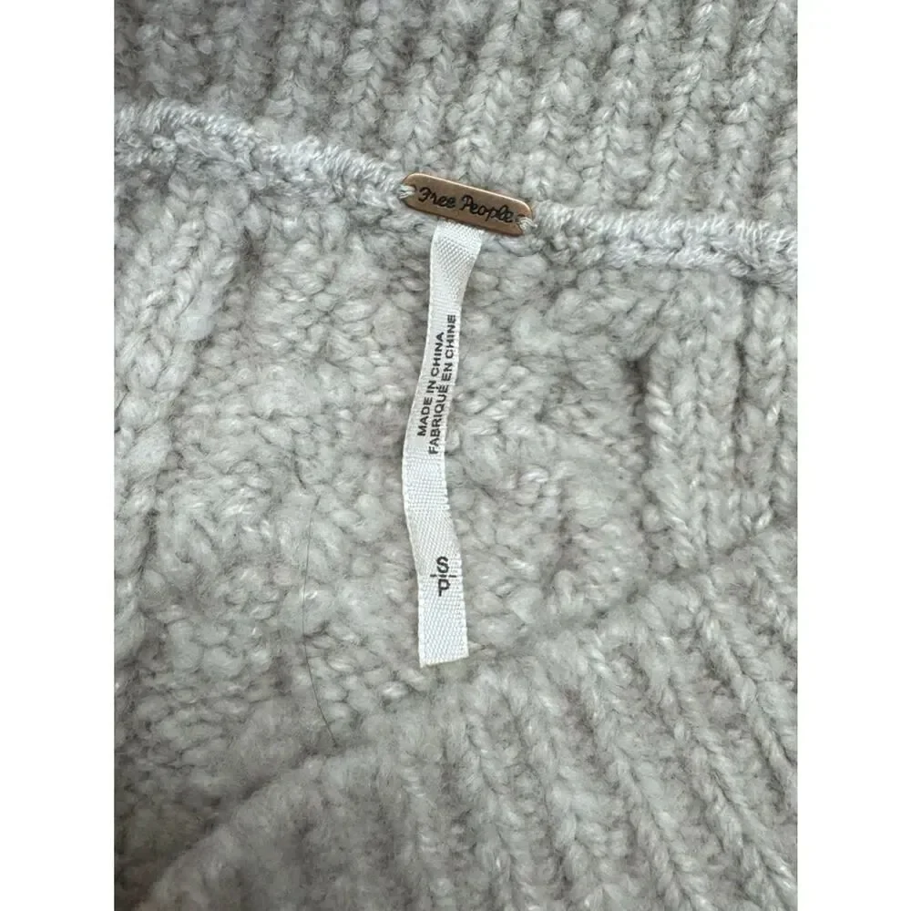 Free People Tan Cable Knit Mini Skirt Women’s Small